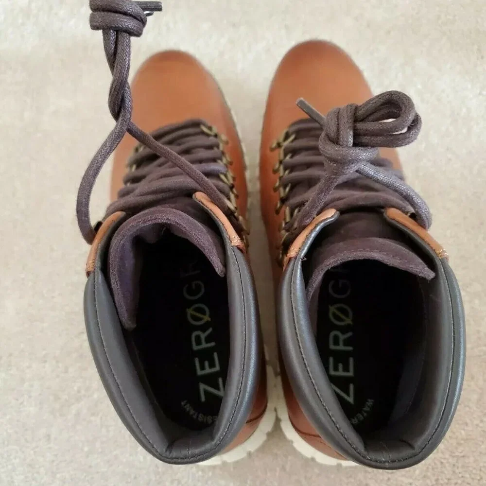 Cole Haan Men's Zerogrand Tan Hiker Waterproof Hiking Boot